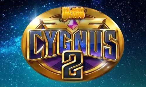 Tampilan visual slot Cygnus 2 dengan latar belakang observatorium dan rasi bintang.